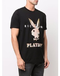 John Richmond X Playboy Logo Print T Shirt