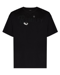 Raf Simons X Smiley Slogan Print T Shirt