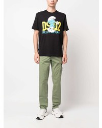 DSQUARED2 X The Smurfs Cotton T Shirt