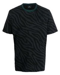 PS Paul Smith Zebra Print Cotton T Shirt