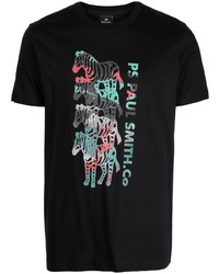 PS Paul Smith Zebra Print Short Sleeve T Shirt