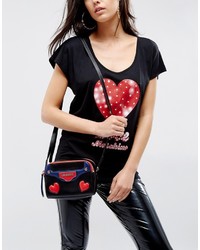 Love Moschino Heart Print Crossbody Bag