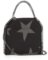 Stella McCartney Falabella Mini Star Print Denim Cross Body Bag