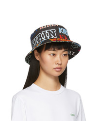Kirin Black Denim Typo Bucket Hat