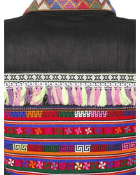 Embroidered Cotton Denim Jacket