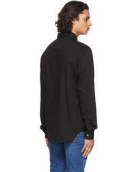 VERSACE JEANS COUTURE Black Denim Regalia Baroque Shirt