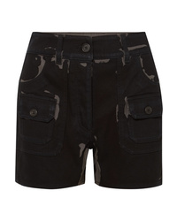 Prada Printed Denim Shorts