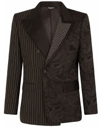 Dolce & Gabbana Asymmetric Patchwork Double Breasted Blazer