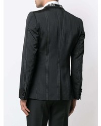 Dolce & Gabbana Monogram Contrast Double Breasted Jacket