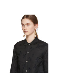 Tricot Comme des Garcons Black Ribbon Pattern Shirt