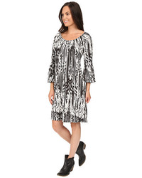 Roper 0431 Feather Ikat Printed Jersey Dress