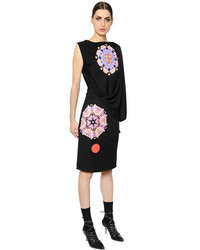 Givenchy Kaleidoscope Printed Compact Crepe Dress