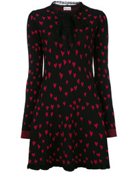 RED Valentino Heart Print Knitted Dress