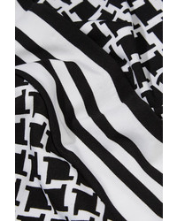 MICHAEL Michael Kors Michl Michl Kors Bermont Printed Stretch Jersey Mini Dress Black