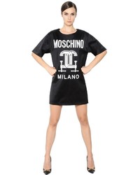 Moschino Tools Printed Stretch Envers Satin Dress