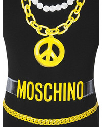 Moschino Necklaces Belts Printed Crepe Dress