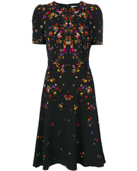 Givenchy Night Pansy Printed Tea Dress
