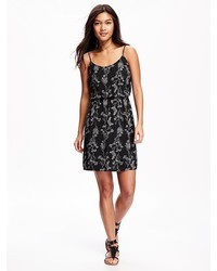 Old Navy Printed Waisted Cami Dress For