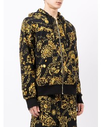 VERSACE JEANS COUTURE Baroque Print Zipped Hoodie