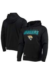 New Era Black Jacksonville Jaguars Combine Authentic Stated Fleece Pullover Hoodie