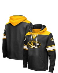 Colosseum Black Missouri Tigers 20 Lace Up Logo Pullover Hoodie