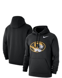 Nike Black Missouri Tigers Team Logo Club Fleece Pullover Hoodie