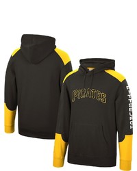Mitchell & Ness Black Pittsburgh Pirates Fusion Fleece Pullover Hoodie