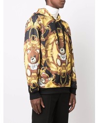 Moschino Teddy Bear Print Drop Shoulder Hoodie