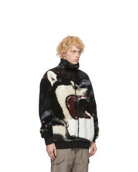 MSGM Multicolor Sherpa Wolf Jacket