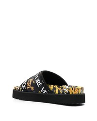 VERSACE JEANS COUTURE Barocco Logo Print Slides