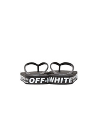 Off-White Black And White Weight Securing System Flip Flops