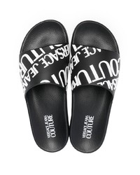 VERSACE JEANS COUTURE Logo Print Pool Sliders