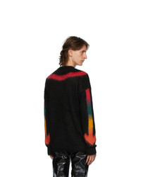 Off-White Black Fuzzy Arrows Sweater