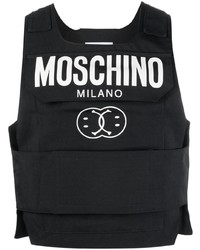 Moschino Logo Print Gilet Jacket