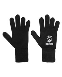Moschino Logo Print Gloves