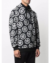 Moschino All Over Logo Print Hoodie