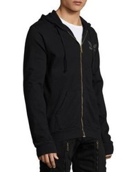 Robin's Jeans Back Studded Cotton Hoodie