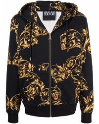 VERSACE JEANS COUTURE Barocco Print Zip Up Hoodie