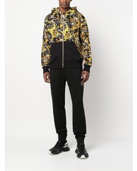 VERSACE JEANS COUTURE Baroque Print Zip Up Hoodie