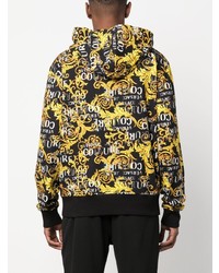 VERSACE JEANS COUTURE Baroque Print Zip Up Hoodie