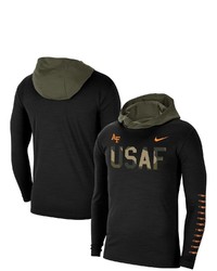Nike Black Air Force Falcons Rivalry Usaf Long Sleeve Hoodie T Shirt At Nordstrom