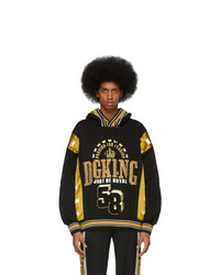 Dolce and Gabbana Black And Gold Dg King Hoodie