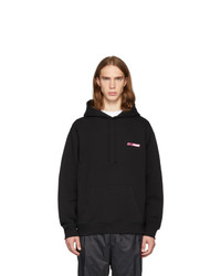 Opening Ceremony Black And Pink Logo Hoodie