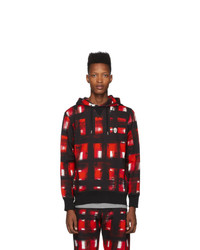 Alexander McQueen Black And Red Pullover Hoodie