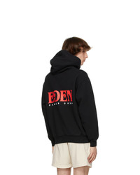 EDEN power corp Black And Red Recycled Cotton Logo Hoodie