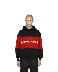 Mastermind World Black And Red Rugger Hoodie