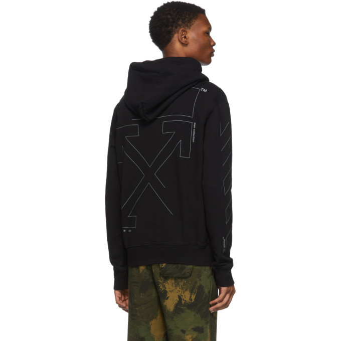 diag unfinished slim hoodie