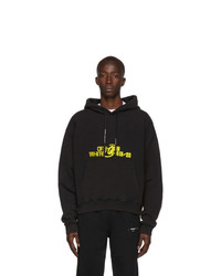 Off-White Black And Yellow Halftone Over Hoodie