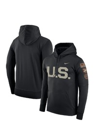 Nike Black Army Black Knights Rivalry Us Therma Pullover Hoodie