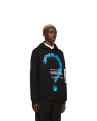 Givenchy Black Burning Question Hoodie